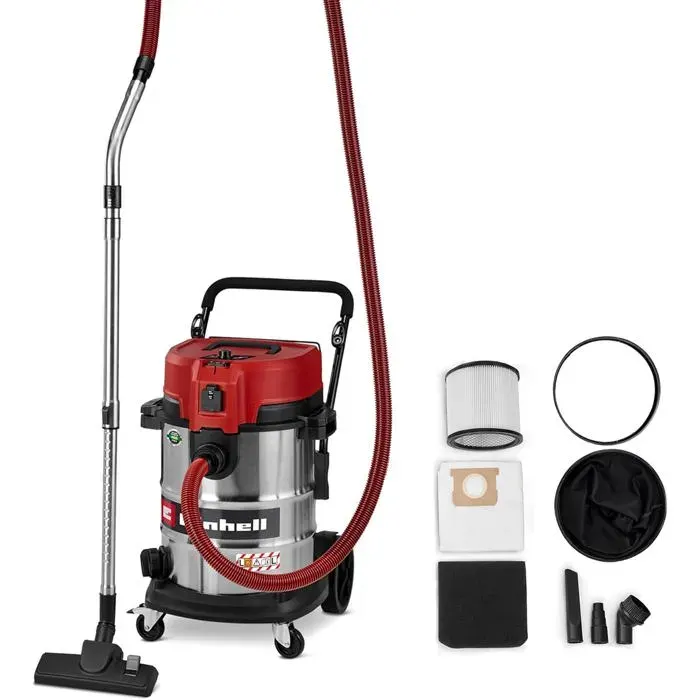 Einhell Te- VC 5090 SACL 2347450 Aspirateur eaux et poussieres Rouge Noir