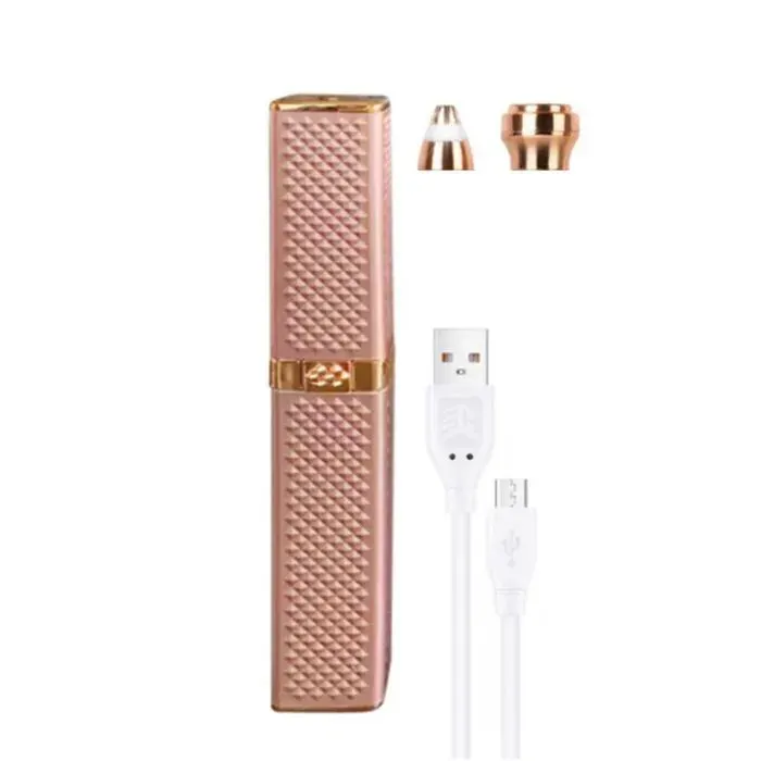 Électrique visage épilation rasoir de sourcils épilateur indolore visage Bikin épilateur rasoir rasoir épilateur outil Pink