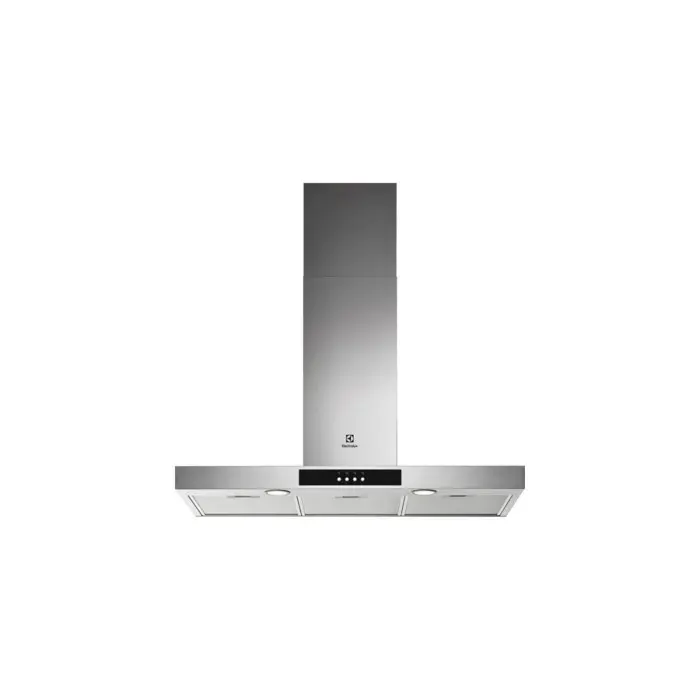 ELECTROLUX Hotte Décorative Murale Aspirante Inox Largeur 90cm Débit dair 600 m3/h