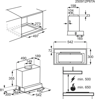 Electrolux - Hotte Encastrable Lfg825k — vue 6