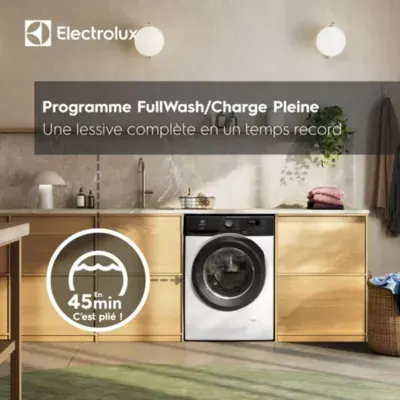 Electrolux - Lave Linge Hublot Ew6ee1041ab - 10,5 Kg - 1400 Tr/Min - Classe A - Moteur Induction — vue 4