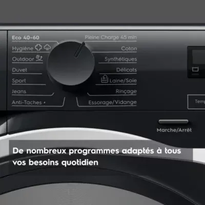 Electrolux - Lave Linge Hublot Ew6ee1041ab - 10,5 Kg - 1400 Tr/Min - Classe A - Moteur Induction — vue 6