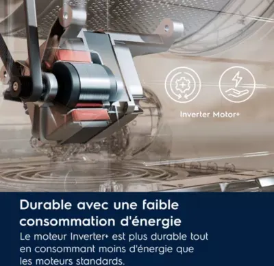 Electrolux - Lave Linge Hublot Ew6fi22914dg - 9 Kg - 1400 Tr/Min - Classe A - Moteur Induction — vue 6