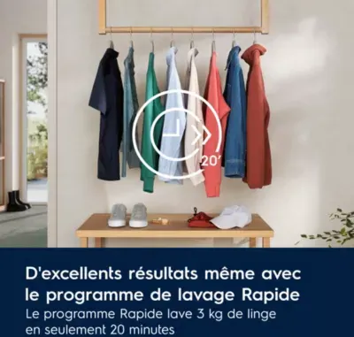 Electrolux - Lave Linge Hublot Ew6fi22914dg - 9 Kg - 1400 Tr/Min - Classe A - Moteur Induction — vue 5
