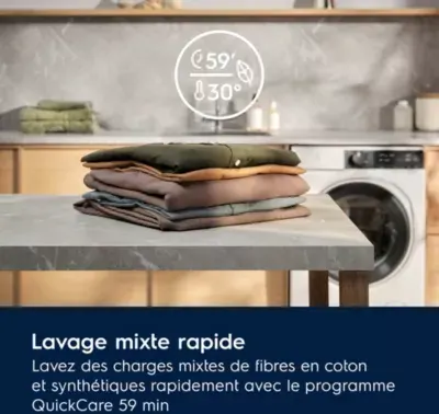 Electrolux - Lave Linge Hublot Ew7fi1411dg - 11 Kg - 1400 Tr/Min - Classe A - Moteur Induction — vue 4