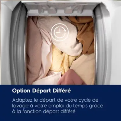 Electrolux - Lave Linge Top Ew6te612ba - 6 Kg - 1200 Tr/Min - Classe A - Moteur Induction — vue 8