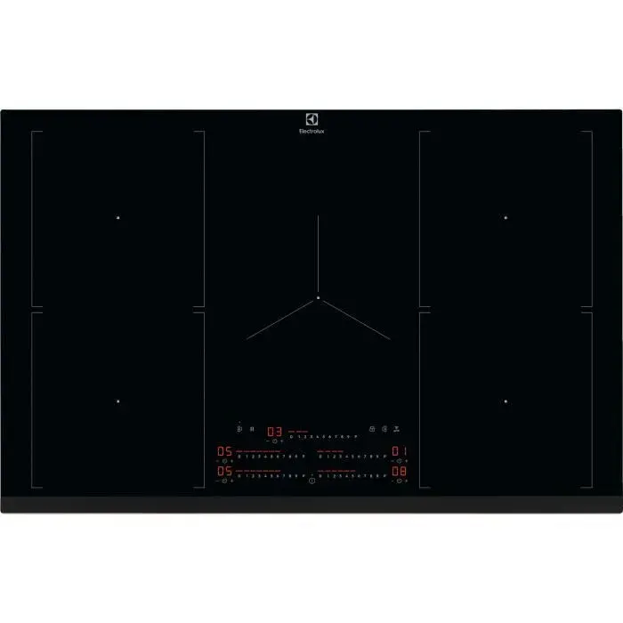 Electrolux Plaque de cuisson Induction Série 600 MultiBridge 80 cm Zone Flexible EIV84550 Noir