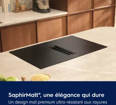 Electrolux - Plaque Induction Aspirante Kcc73443cz Saphirmatt® - Hotte Intégrée Et Résistante Aux Rayures — vue 5