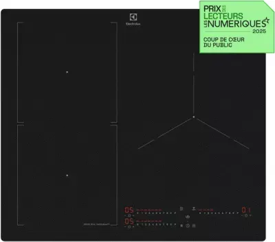 Electrolux - Plaque Induction Eis62356iz Saphirmatt® Senseboil Résistante Aux Rayures 3 Foyers