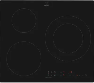 Electrolux - Plaque Induction Eit60336ct Saphirmatt Se- Verre Anti-Rayures 3 Foyers