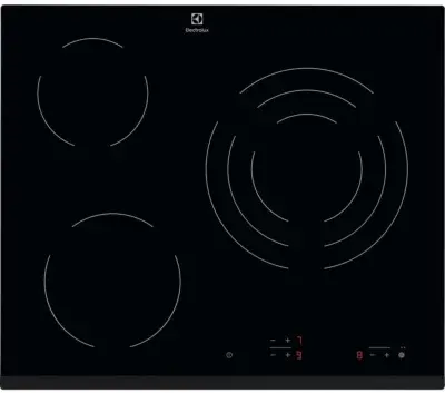 Electrolux - Plaque Vitrocéramique Bhv6232fok - 3 Foyers Noir