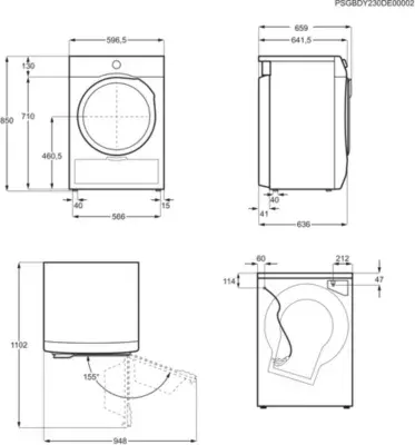 Electrolux - Sèche Linge Pompe À Chaleur Ew8hi510bg — vue 3