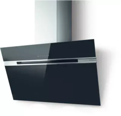 Elica - Hotte Décorative Murale Inclinée Stripe Bl/A/90/Lx — coloris Noir