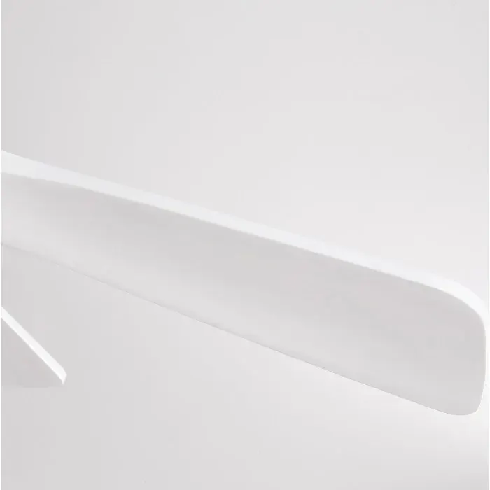 [ELVORIN] Plafonnier ventilateur LED 36 pouces 90 x 90 x 343 cm télécommande 3CCT DC réversible blanc en bois