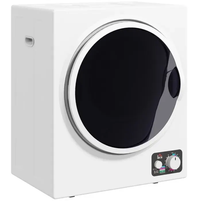 ELVORIN Sèche-linge mini 4 kg 49 x 405 x 60 cm 4 programmes 2 niveaux de chauffage 850 W évacuation blanc