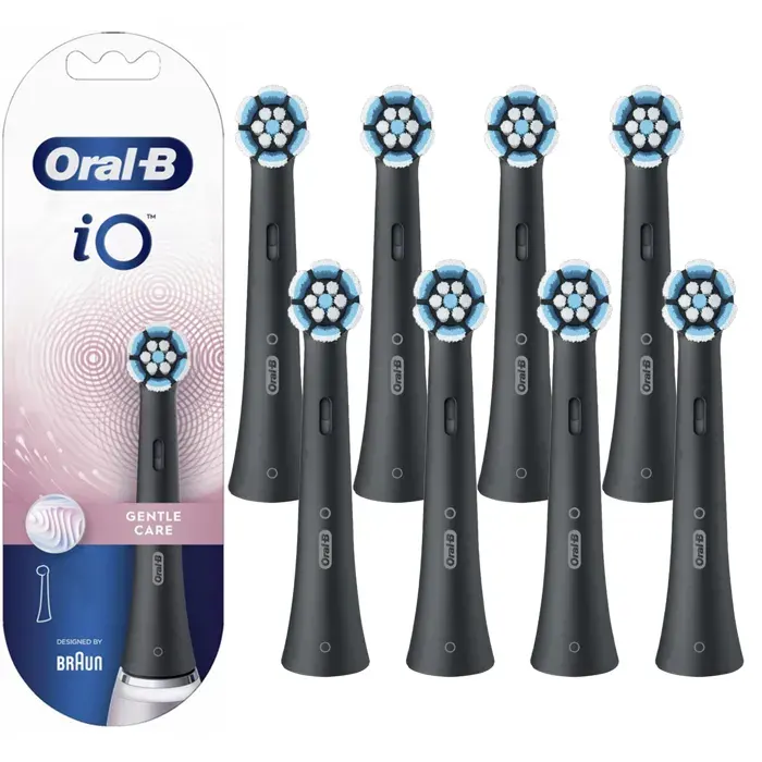 Embout de brosse électrique - ORAL-B - Gentle Care - Noir - Compatible iO - Pour dents sensibles