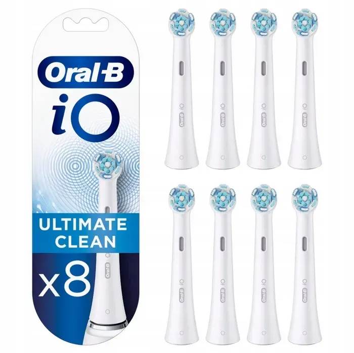 Embout de brosse - ORAL-B - iO Ultimate Clean - Élimine jusquà 100% de la plaque - Compatible brosses iO - Blanc