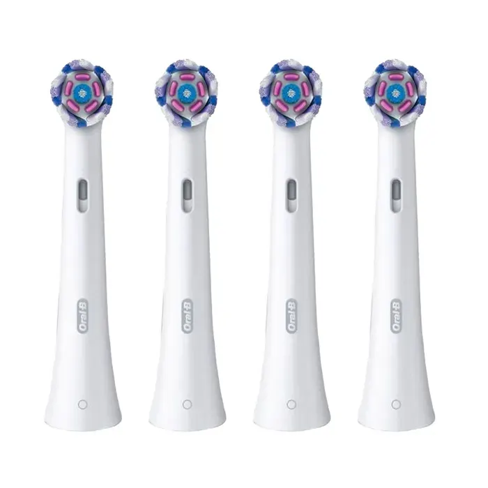 Embouts pour brosse à dents électrique - ORAL-B - iO - Pack 4 - Radiant White - Compatible iO