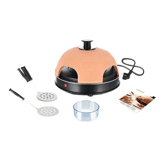 EMERIO PO-115985 MACHINE ET FOUR À PIZZAS 4 PIZZA(S) NOIR ORANGE 900