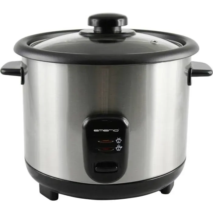 EMERIO RCE-110118 Cuiseur à riz acier inoxydable noir