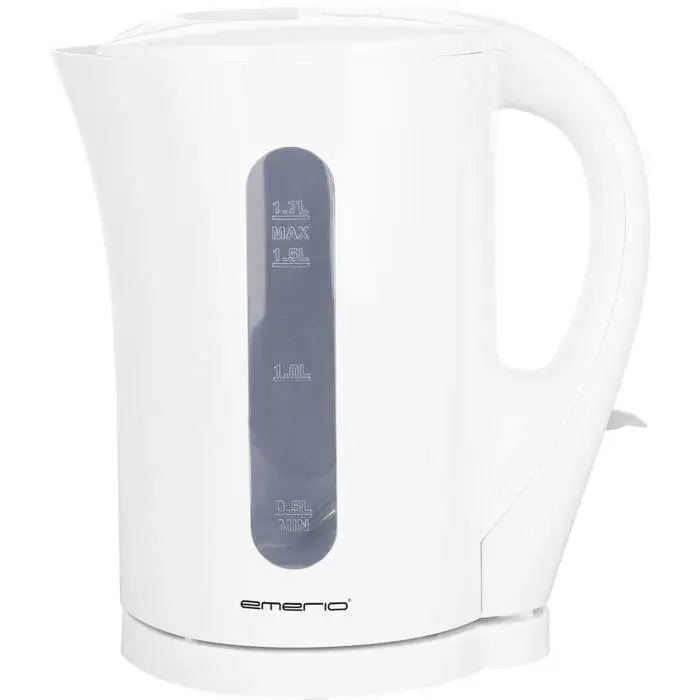 EMERIO WK-123483.1 Bouilloire sans BPA protection contre la surchauffe blanc Contenance: 1.7 l