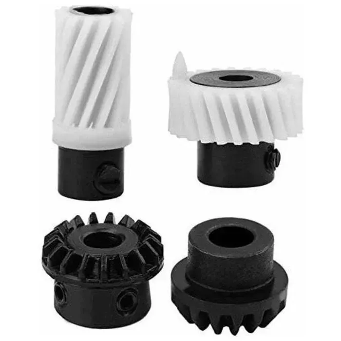 Engrenage dentraînement - PZCC - Kit 4 pièces - Plastique durable - Compatible Singer (multiples modèles) - Blanc