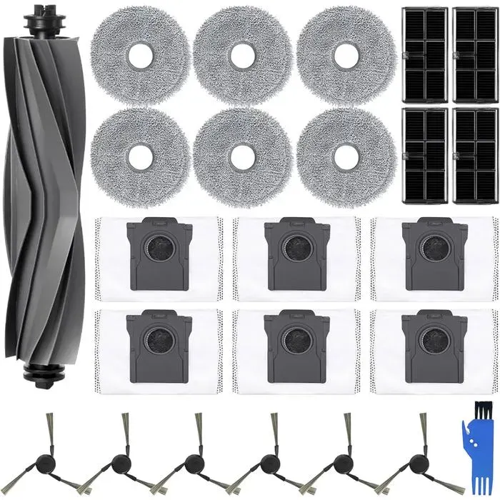 Ensemble DAccessoires Pour Mova E40 Ultra Aspirateur 1 Principale 4 Filtres 6 Sacs De Poussière 6 Lingettes 6 S Latérales E