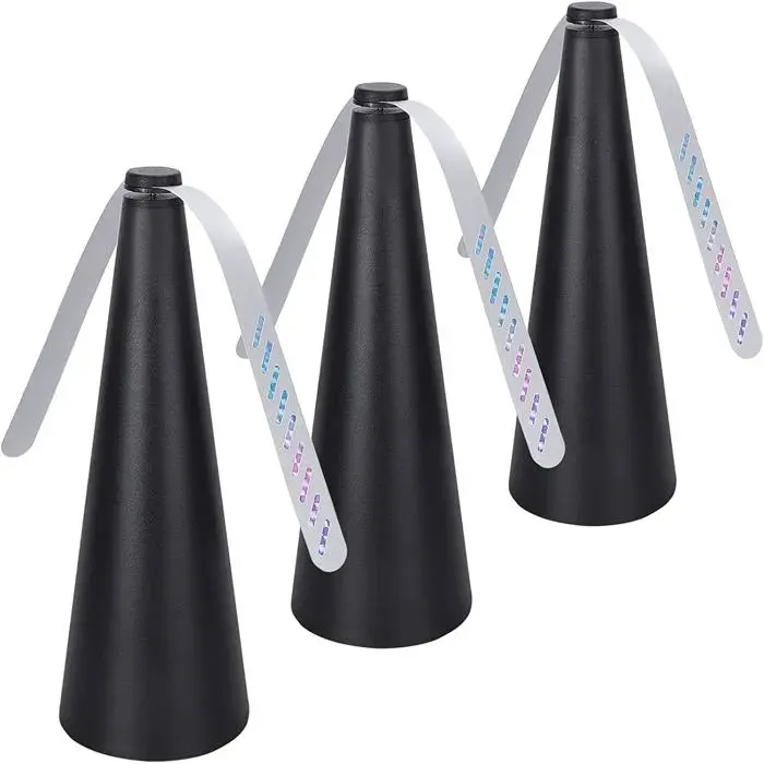 Ensemble de 3 ventilateurs de bureau portables anti-mouchesfonctionnant sur piles pour restaurantspique-niques et plus encore.