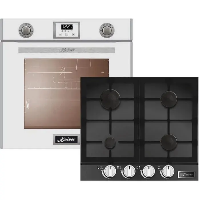 Ensemble de cuisine - Kaiser - EG 6374 - Four électrique - Table de cuisson à gaz - Autonettoyage pyrolyse