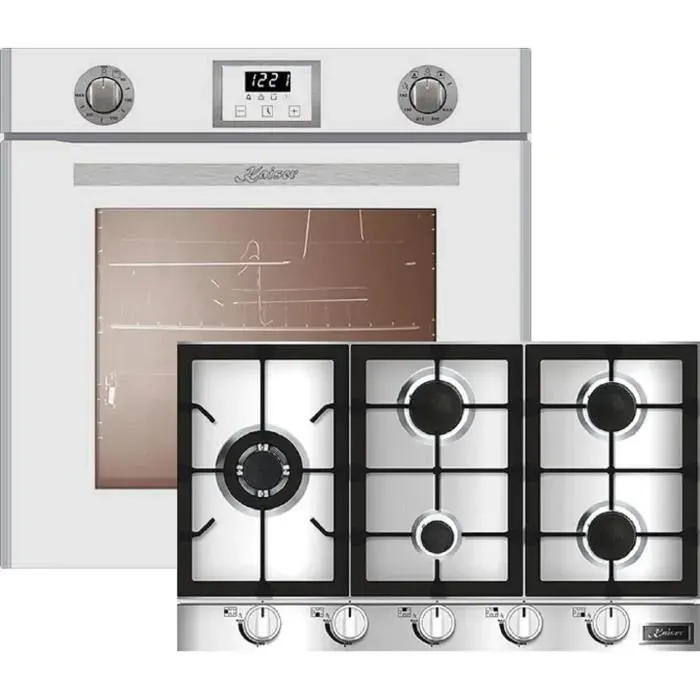 Ensemble de cuisine - Kaiser - EG 6374 - Four électrique - Table de cuisson au gaz - Autonettoyage pyrolyse