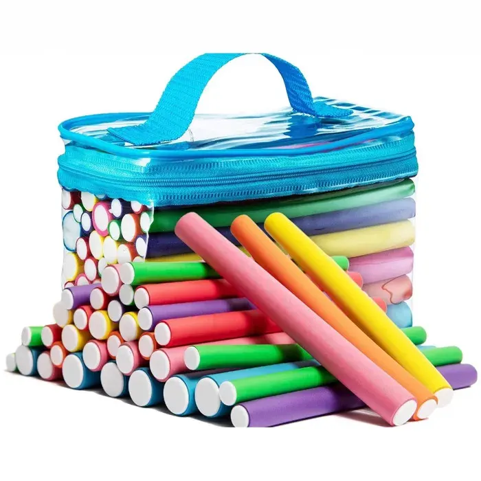 Ensemble de fers à friser pour femmes fer à friser en mousse outils de coiffure ensemble de 42 pièces 7 tailles différentes