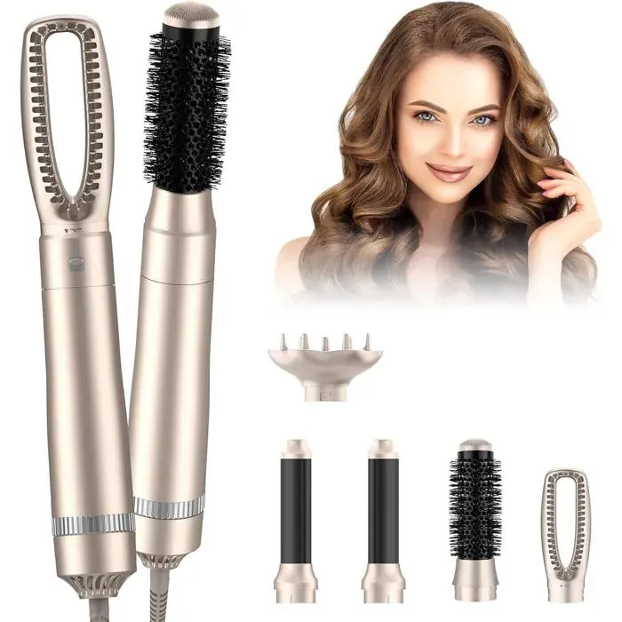 Ensemble De StylerHair Styler Avec Seche CheveuxBoucleur A AirBrosse SoufflanteBrosse Lissante Cheveux Pour FriserLisser Et Co