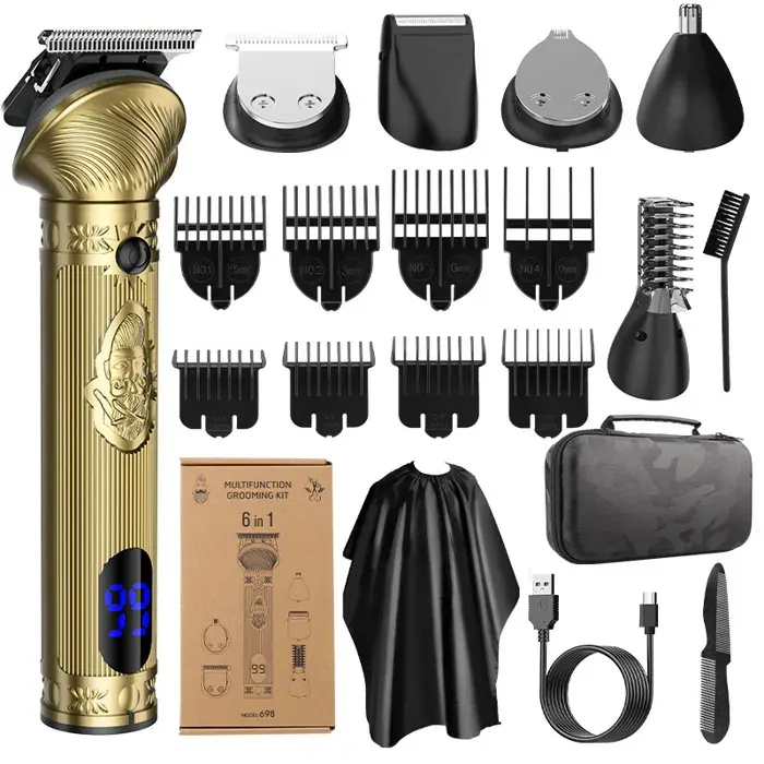 Ensemble de Tondeuse à Cheveux Professionnelle Kit de Soins Personnels Tondeuse pour poils de nez et de corps