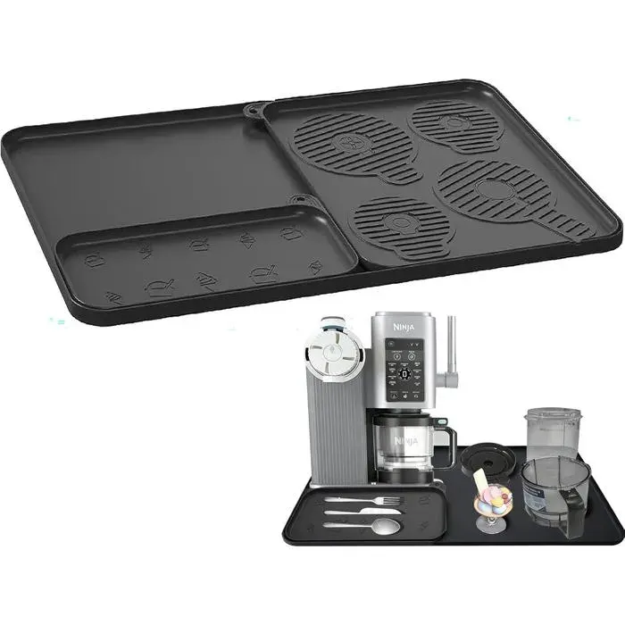 Ensemble De Trois Tapis Antidérapants En Silicone Pour Machine À Crème Glacée Ninja Creami Nc700 Nc701 Arbeitsplatten Schutzmatte