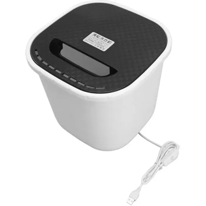 Eosnow Mini Machine à laver 6L Rotation avant et arrière alimentation USB mise hors tension automatique Mini lave-linge Portab