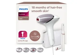 Epilateur à lumière pulsée avec SenseIQ Philips Lumea BRI949/00 Series 8000 Blanc et Rose — vue 2