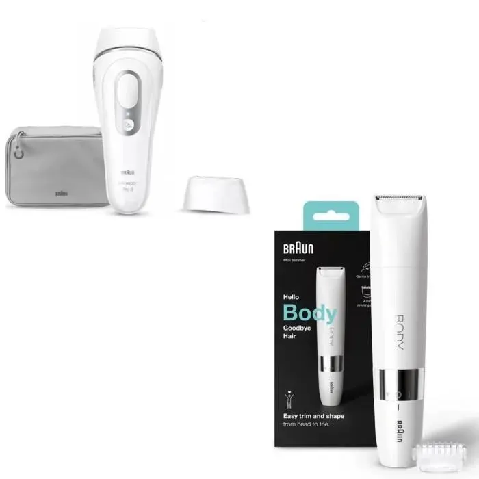Épilateur à lumière pulsée - BRAUN - IPL PL3020 - 300 000 flashs - Blanc — vue 2