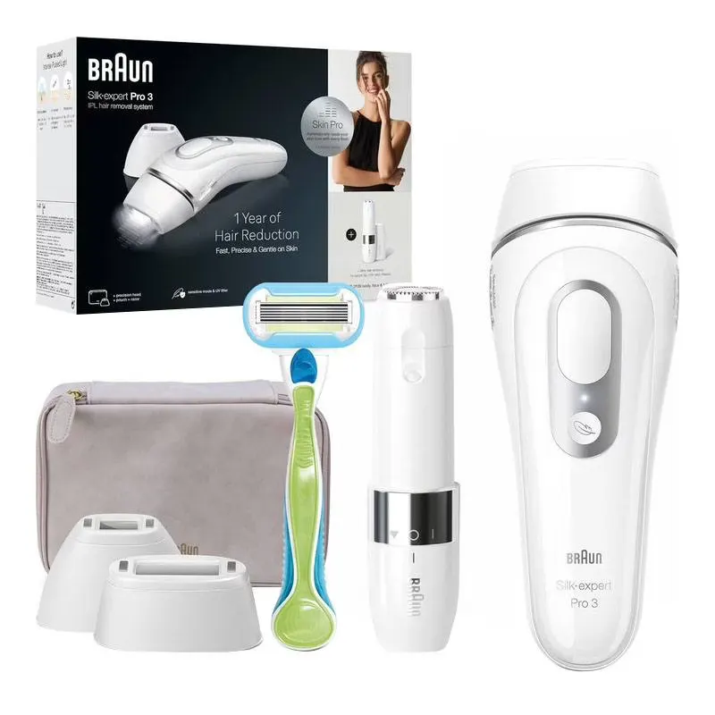 Epilateur À Lumière Pulsee Braun Silk Expert Pro 3 - Pl3136 — coloris Blanc