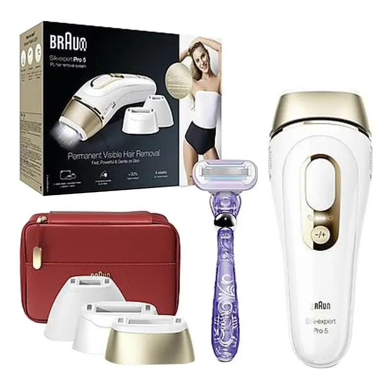 Epilateur À Lumière Pulsee Braun Silk Expert Pro 5 - Pl5267 — coloris Blanc