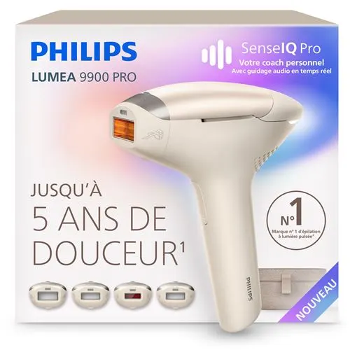 Épilateur à lumière pulsée Philips Lumea 9900 Pro BRC342/00 Or