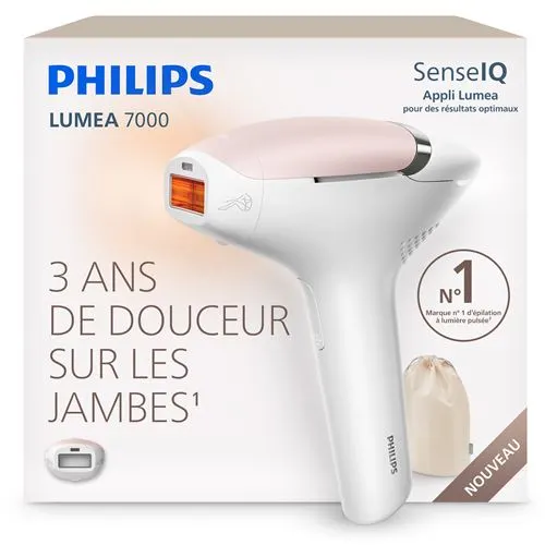 Épilateur à lumière pulsée Philips Lumea Series 7000 BRI930/00Blanc Rose