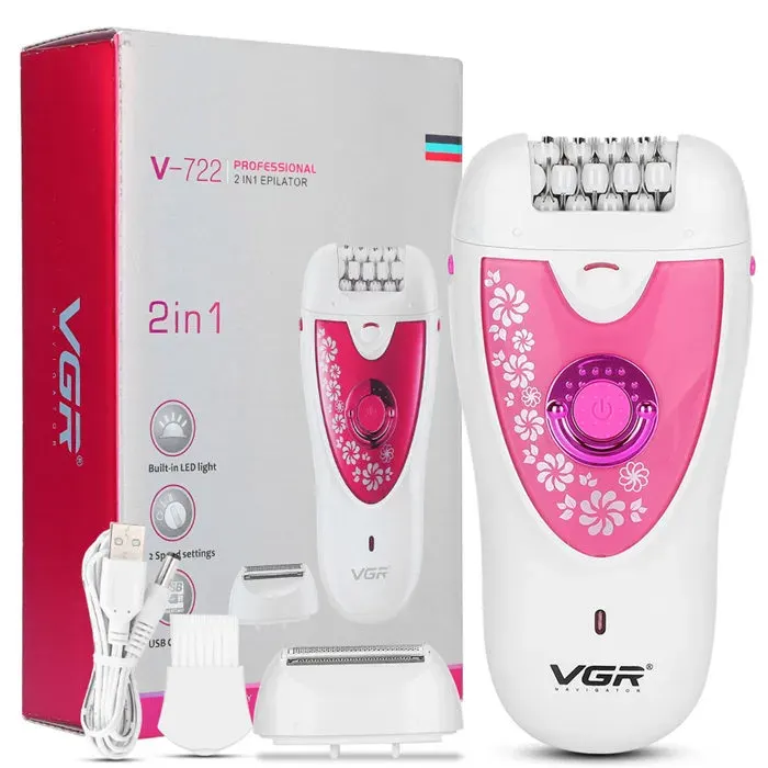 Épilateur corporel électrique pour femmes rasoir portable indolore pour épilation des poils féminins