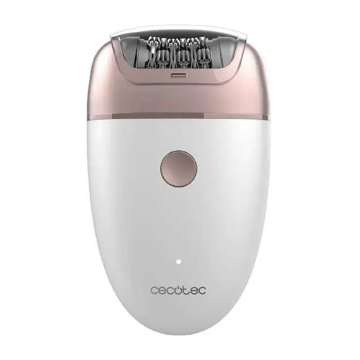 Épilateur électrique à arrachement - CECOTEC - SkinCare Depil-Action One - 48 pincettes - 2 vitesses - Tête magnétique — coloris Blanche