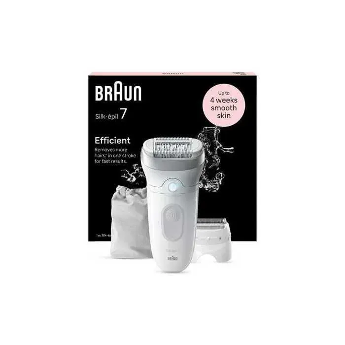 Epilateur électrique Braun Epilateur Silk Epil 7 SE7-041 BLANC-GRIS — vue 2