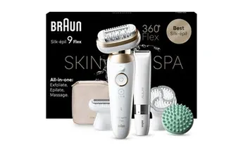 Epilateur électrique Braun Epilateur Silk Epil 9 Flex 9-481 3D BLANC - OR