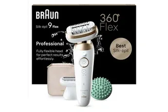 Epilateur électrique Epilateur Braun Silk Epil 9 Flex 9-071 3D BLANC-OR