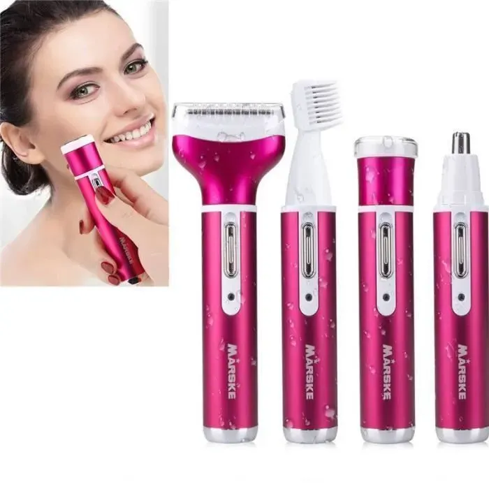 Épilateur électrique - KYAMRC - 4 en 1 - Rechargeable USB - Tête lavable - Indolore