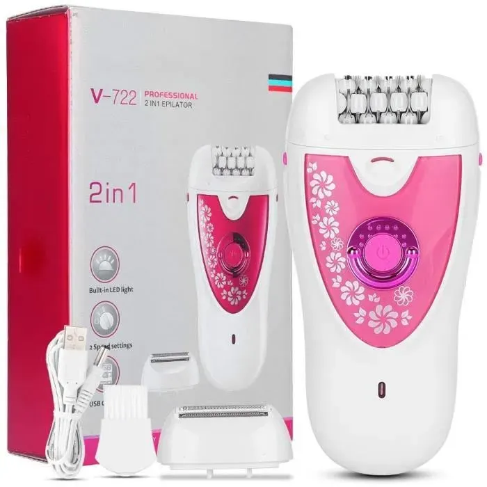 Épilateur électrique pour femme - sans douleur - Marque 123