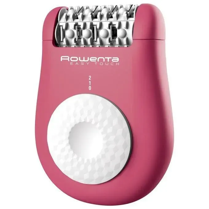 Épilateur électrique - Rowenta - Easy Touch - Rose-Blanc - 2 vitesses - Épilation douce