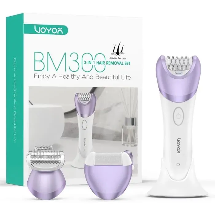 Épilateur électrique - VOYOR - BM300 - Rechargeable - Sans fil - 30 pinces